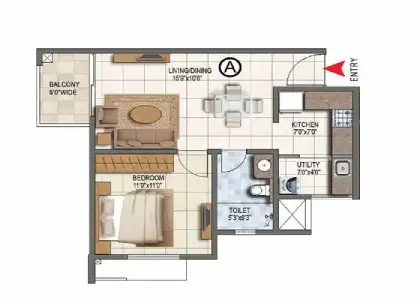 1-bhk-floor-plan